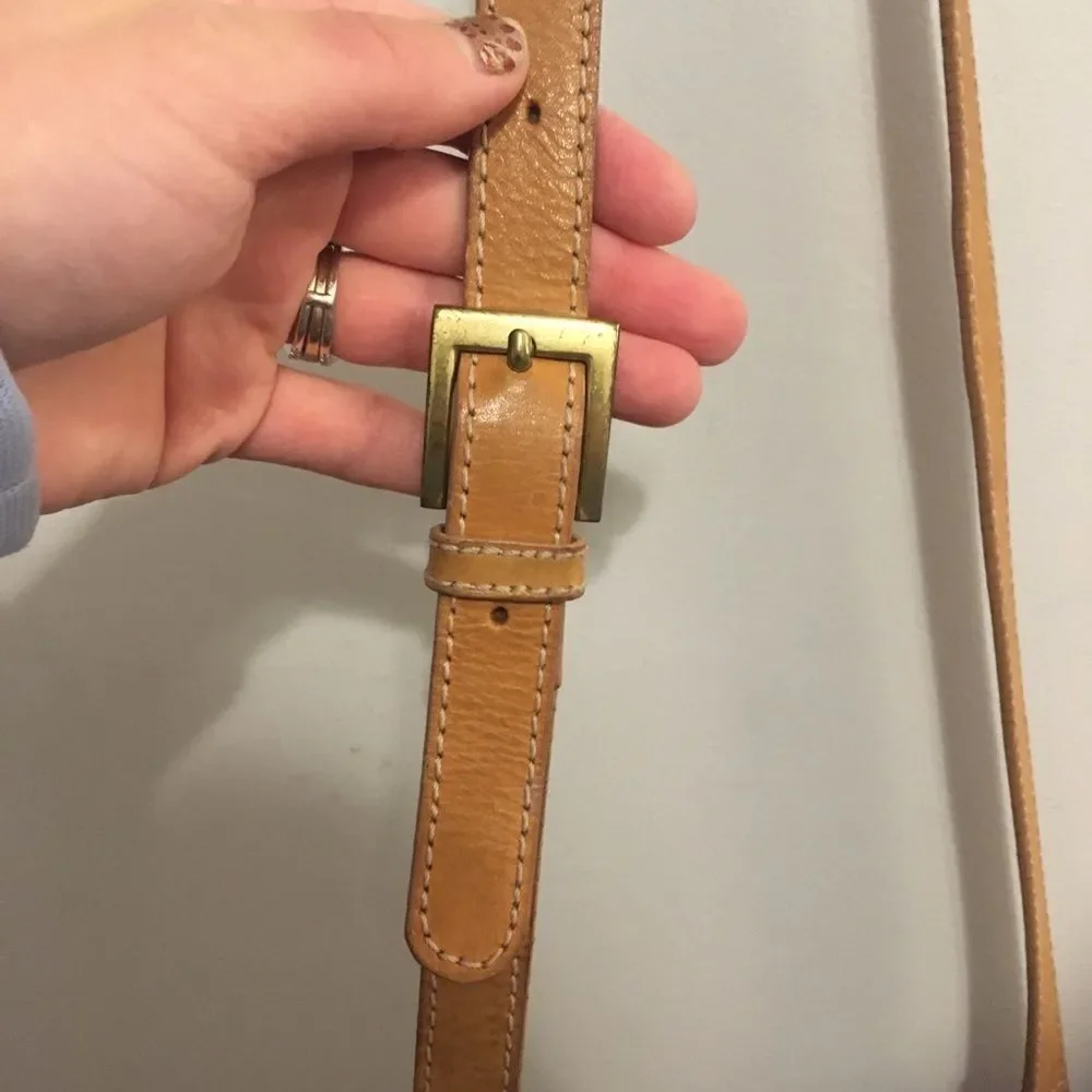 Fossil Geometric Brown Tan Crossbody Bag - Picture 7 of 7